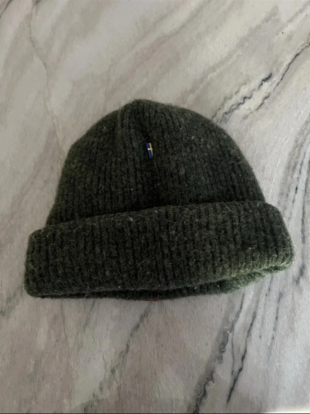 Fjallraven 1960 Logo Hat Green Wool Beanie OS